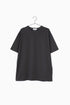 Front flatlay photo of charcoal elias top