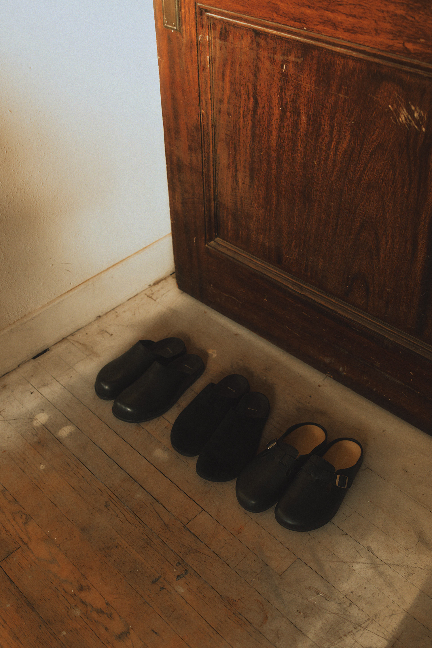 The Leather Buckle Clog - Common Market