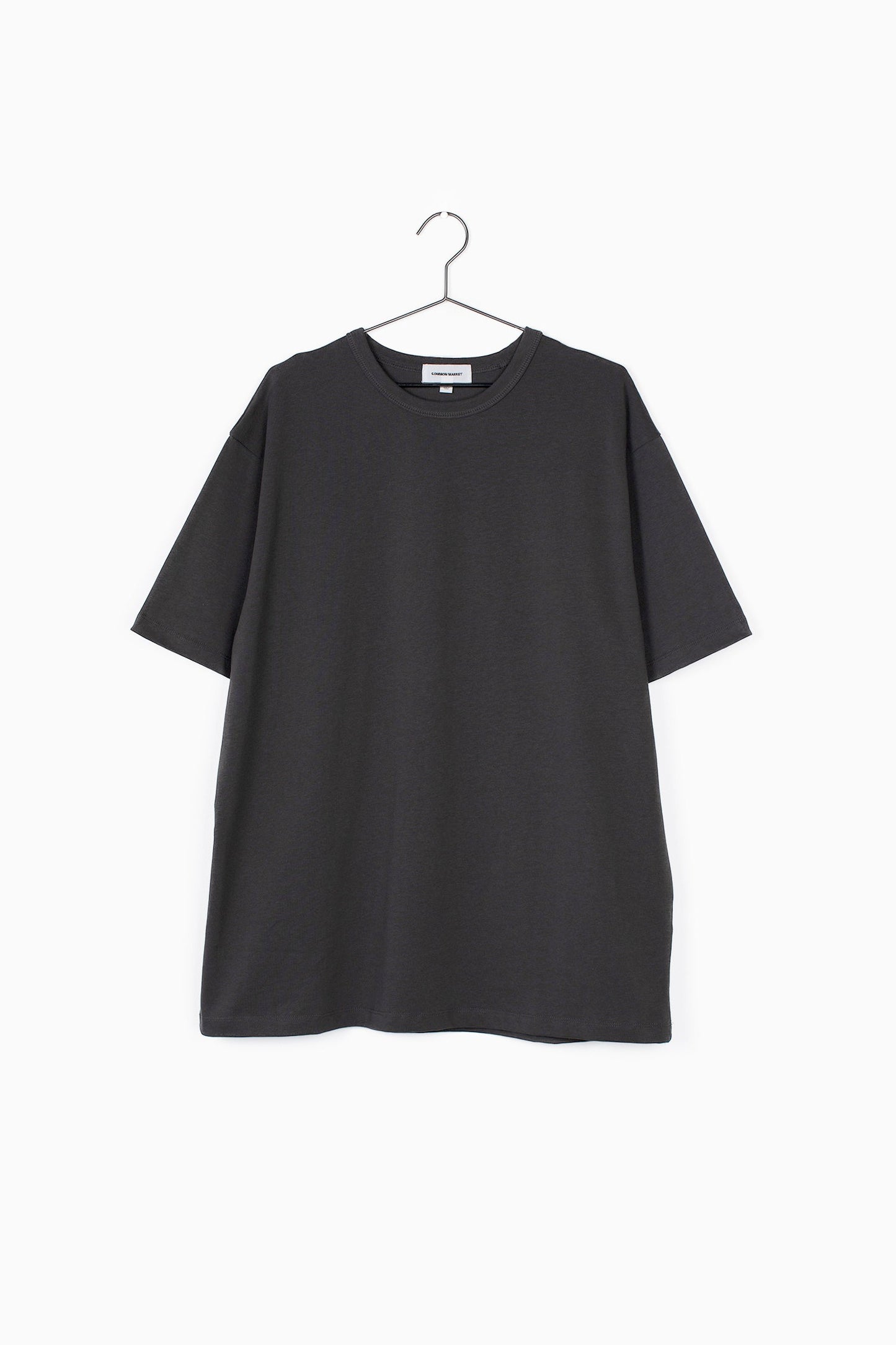 Front flatlay photo of charcoal elias top