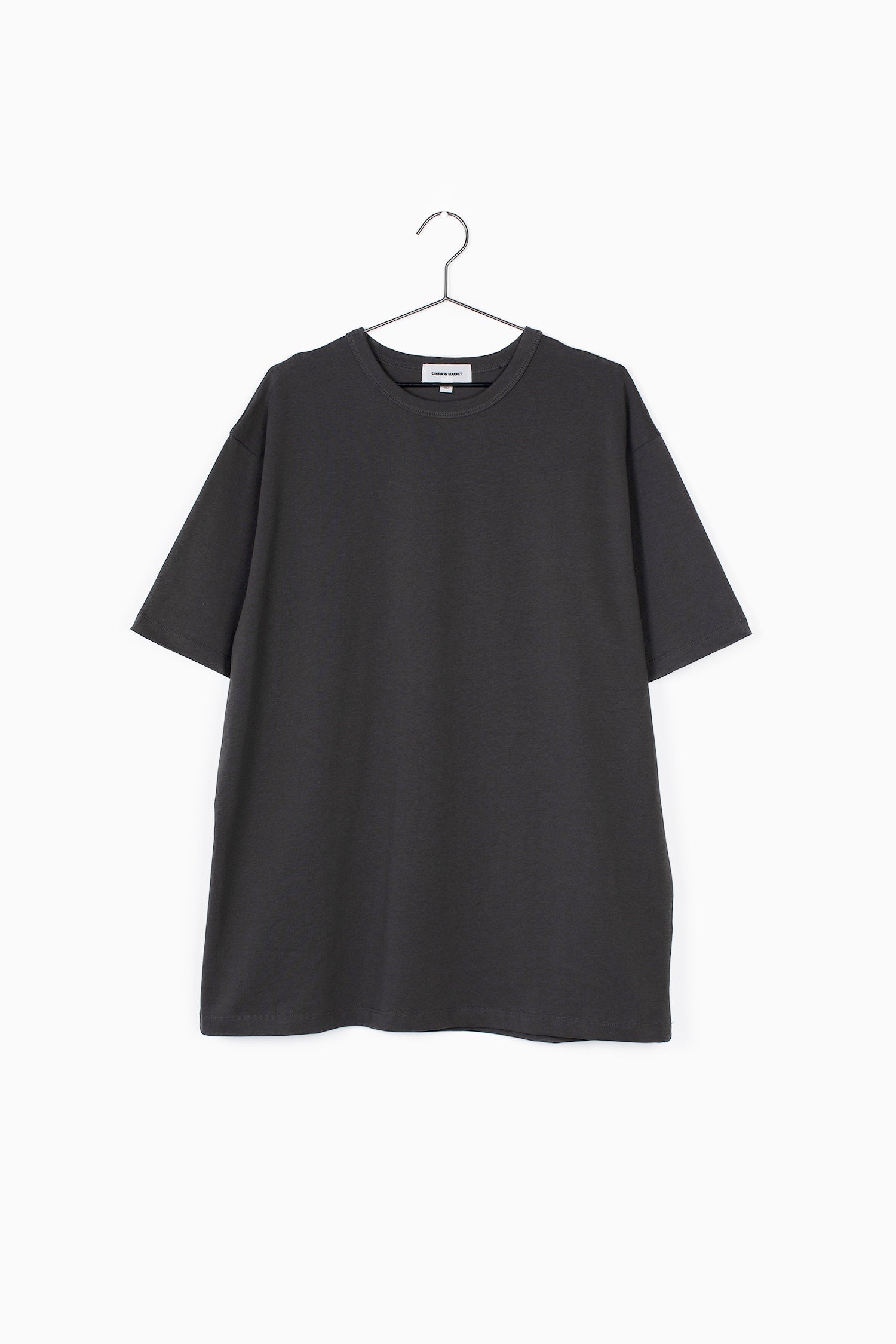 Front flatlay photo of charcoal elias top