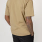 Model wearing black elias top, back close up view