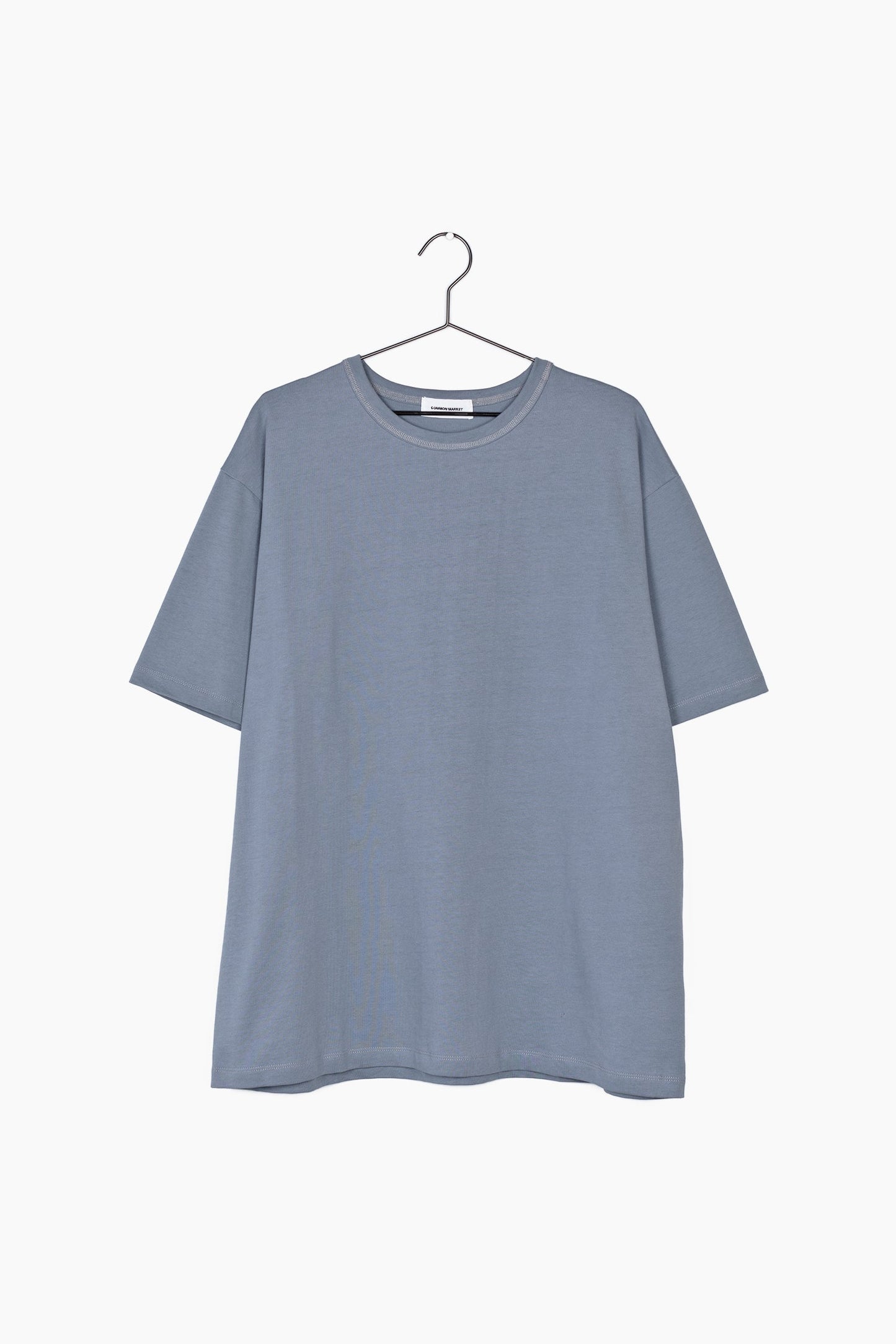Front flatlay photo of slate blue elias top