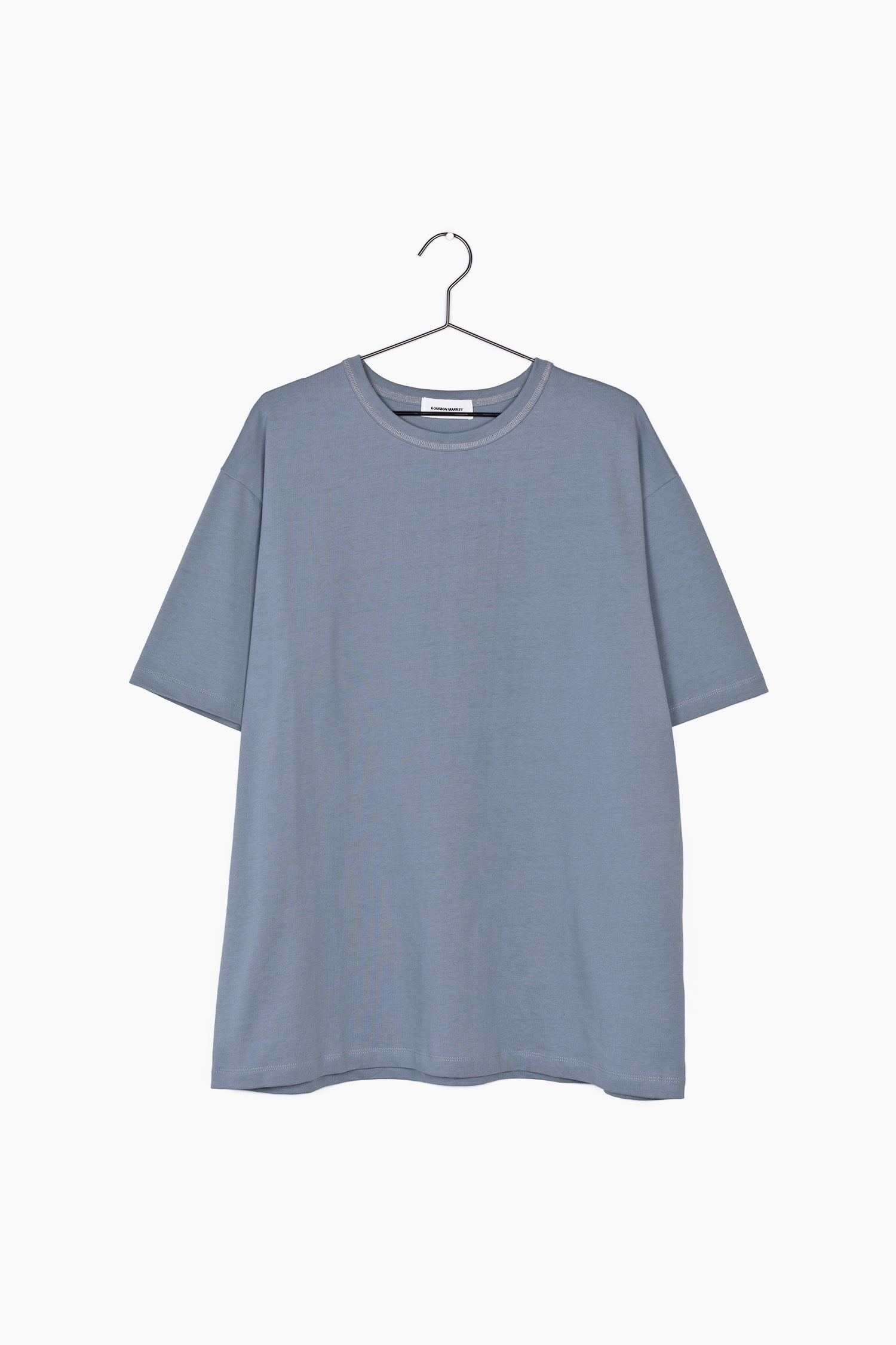 Front flatlay photo of slate blue elias top