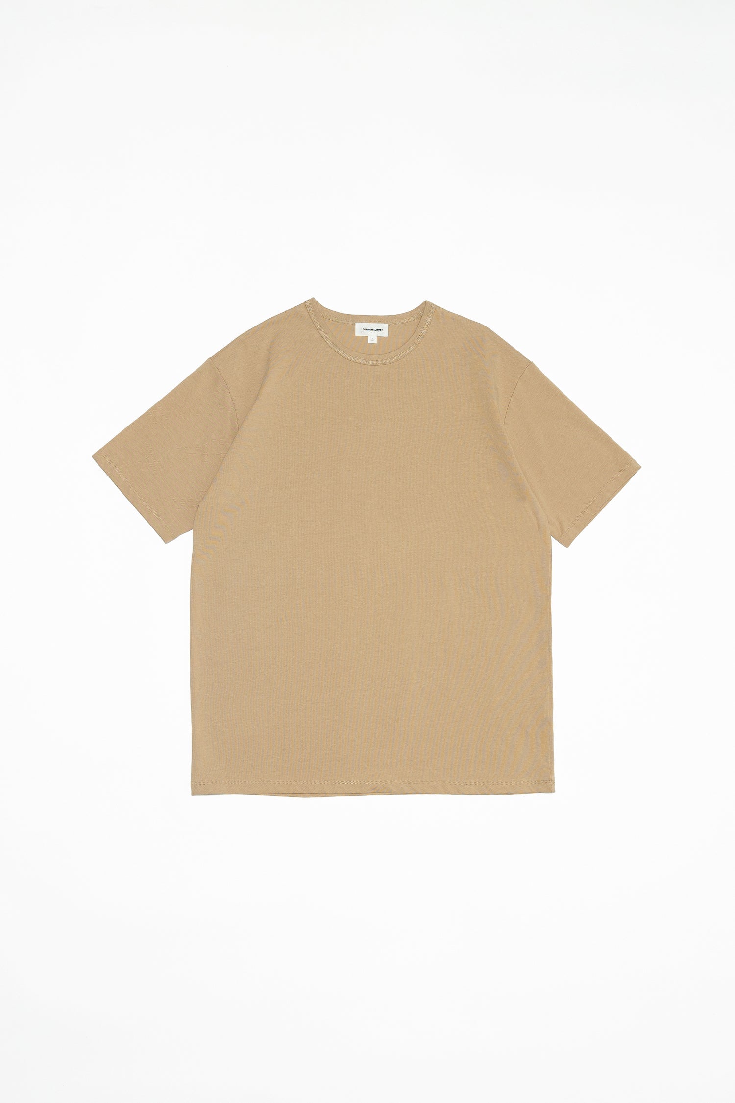 Front flatlay photo of tan elias top