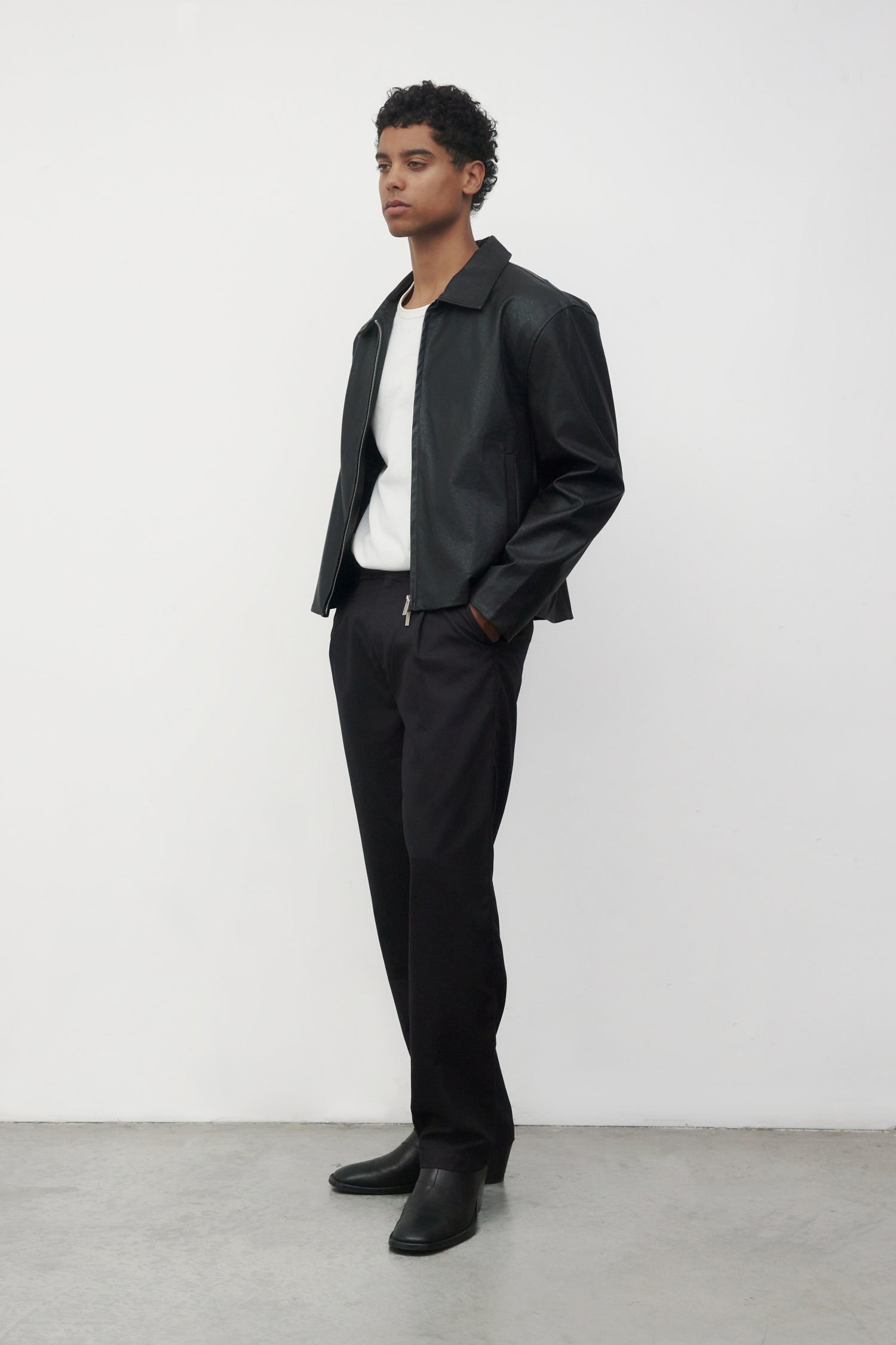The Kenzo Jacket | Faux Leather Zip-Up Jacket – Common Market
