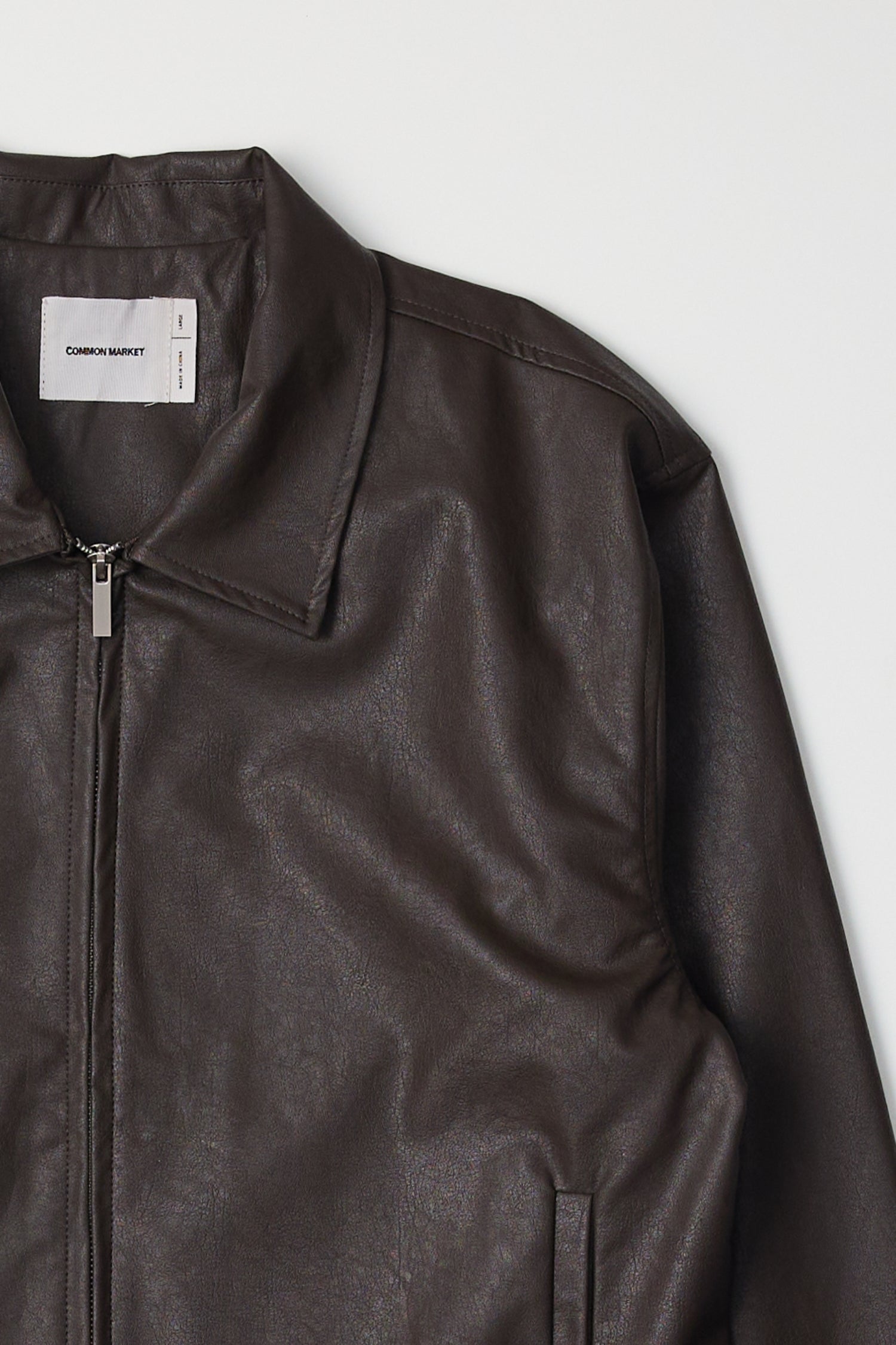 The Kenzo Jacket | Faux Leather Zip-Up Jacket – Common Market